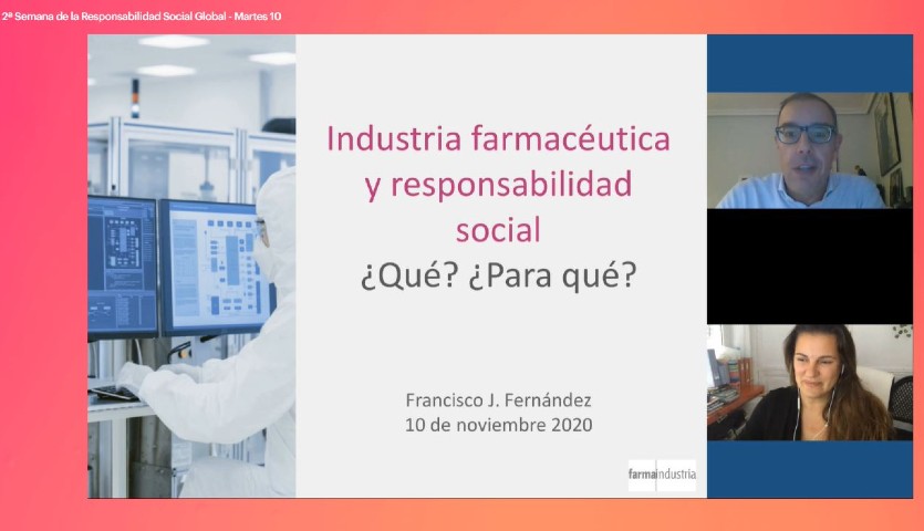 Francisco J. Fernández, director de Comunicación de Farmaindustria, durante su intervención en la jornada.