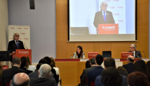 Inauguración de un foro sobre innovación biofarmacéutica organizado por Farmaindustria, Foment del Treball y Kreab.