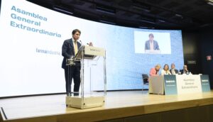 Juan López-Belmonte, en su discurso como nuevo presidente.
